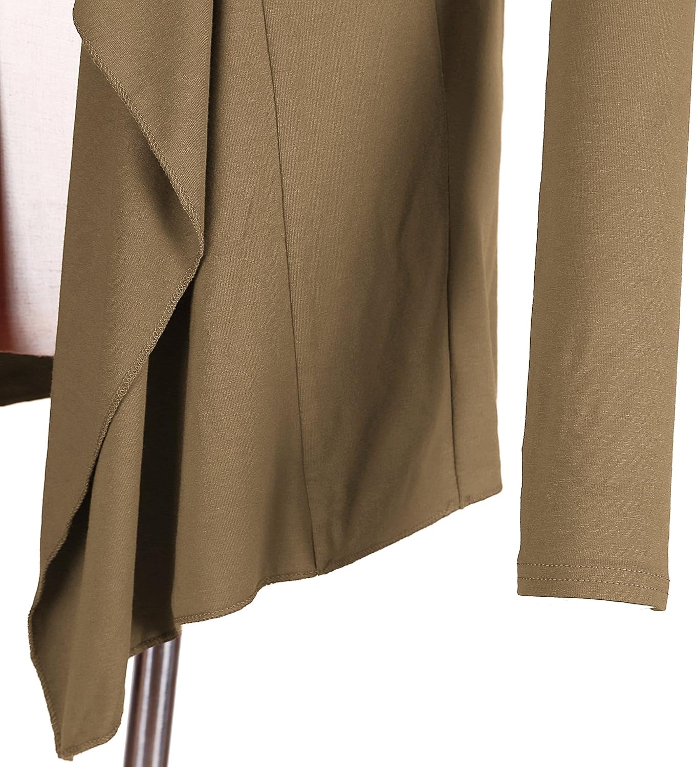 Long Sleeve Open Front Drape Cardigan Loose