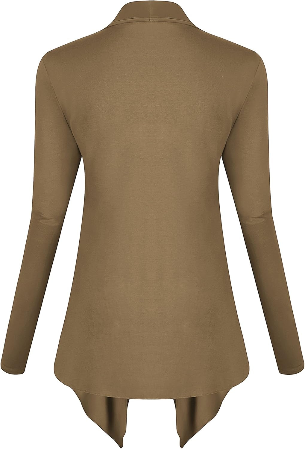 Long Sleeve Open Front Drape Cardigan Loose