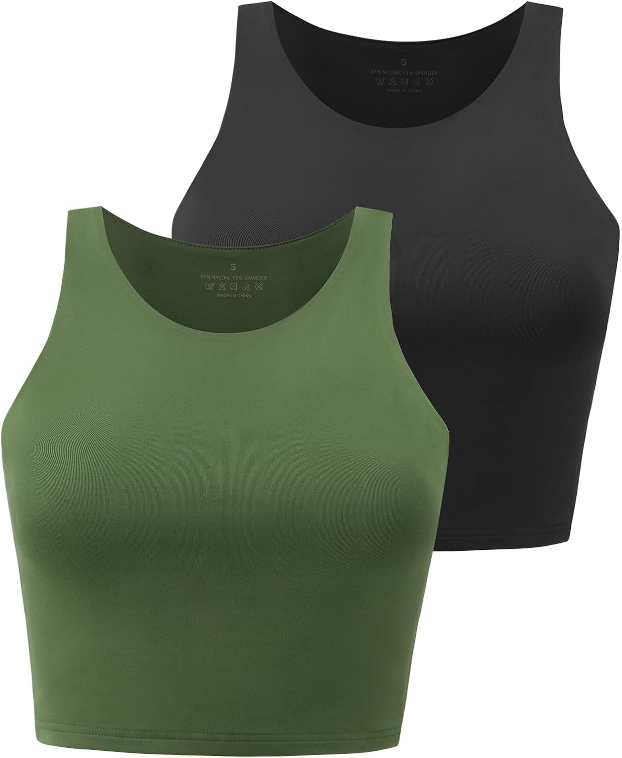 Workout Crop Tops Sleeveless Pack