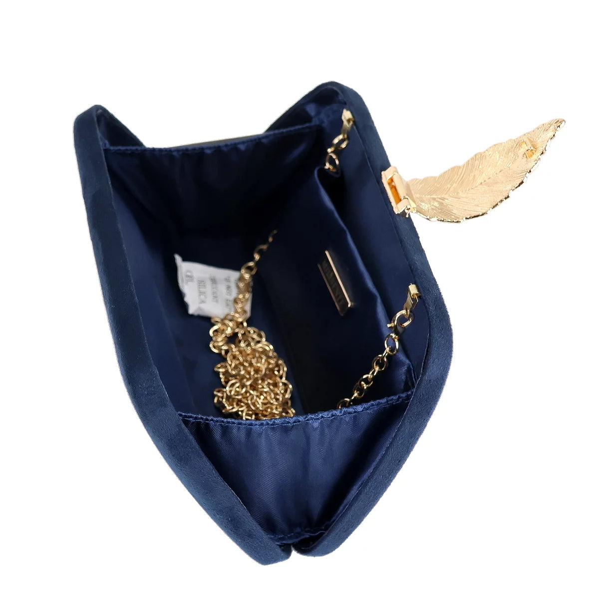 Faux Suede Soild Clutch Handbag