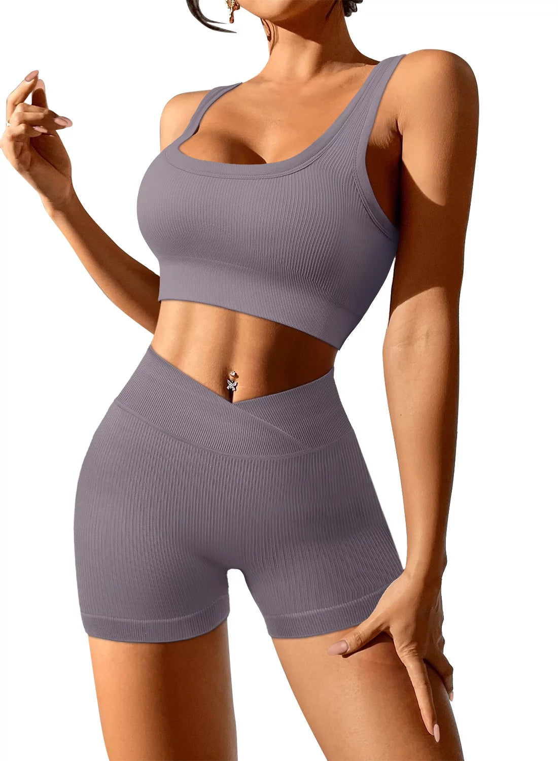 2 Piece Workout Seamless yoga set