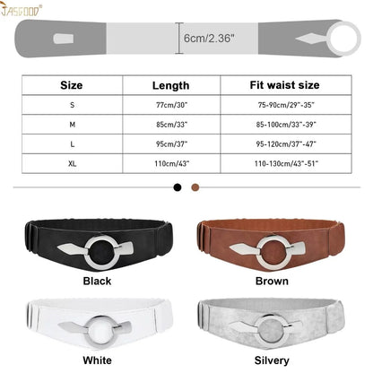 Wide Elastic Belt Vintage Fashion 