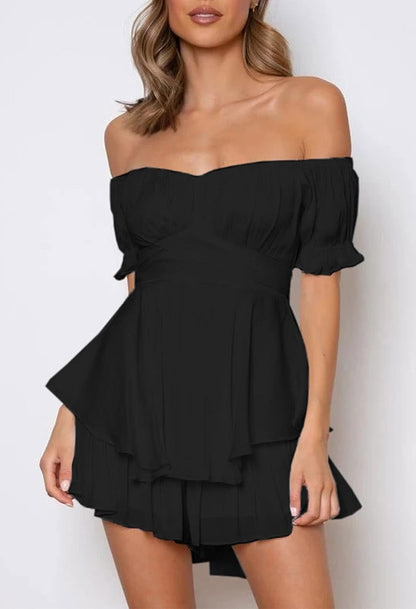 Boho Romper off Shoulder Jumpsuit 