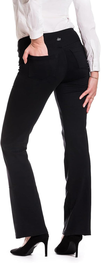 Office Casual Bootcut Yoga Dress Pants 