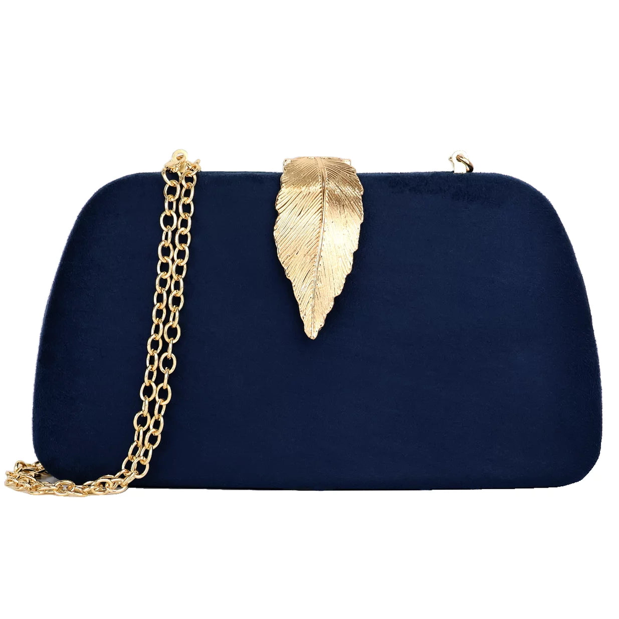 Faux Suede Soild Clutch Handbag