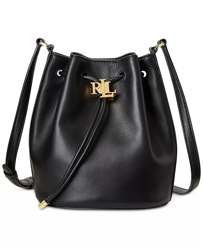 Elegant Luxury Smooth Leather Andie Drawstring Bag