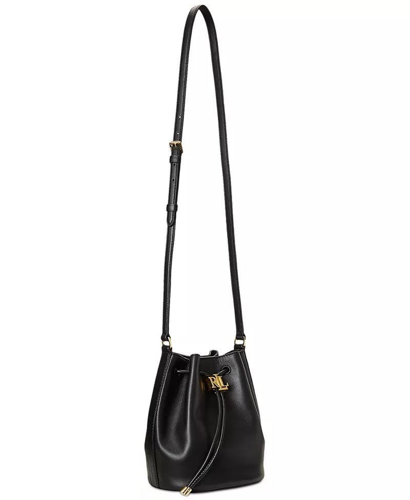 Elegant Luxury Smooth Leather Andie Drawstring Bag