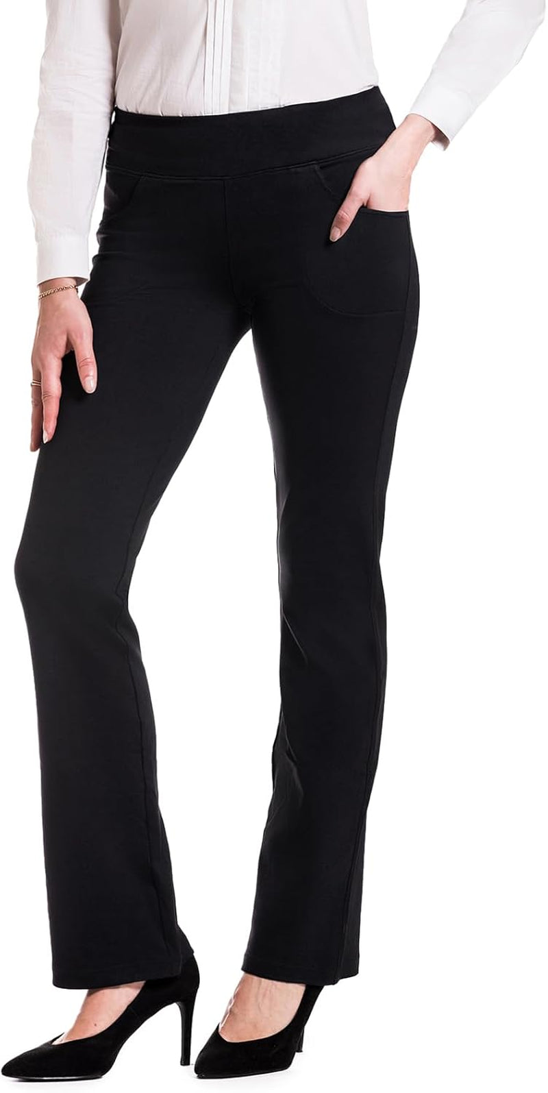 Office Casual Bootcut Yoga Dress Pants 