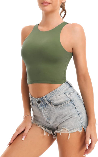 Workout Crop Tops Sleeveless Pack