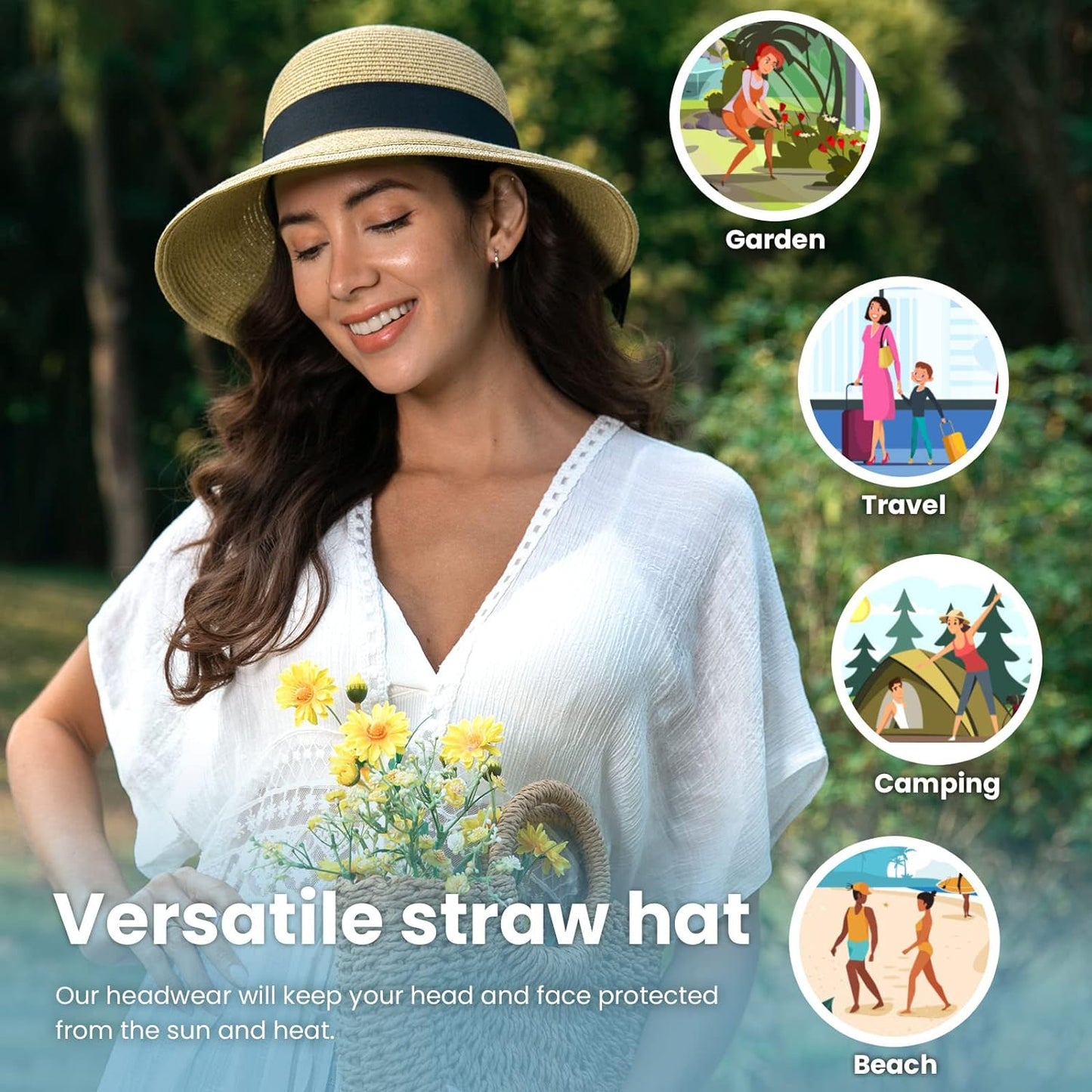 Lightweight Foldable/Packable Beach Sun Hat