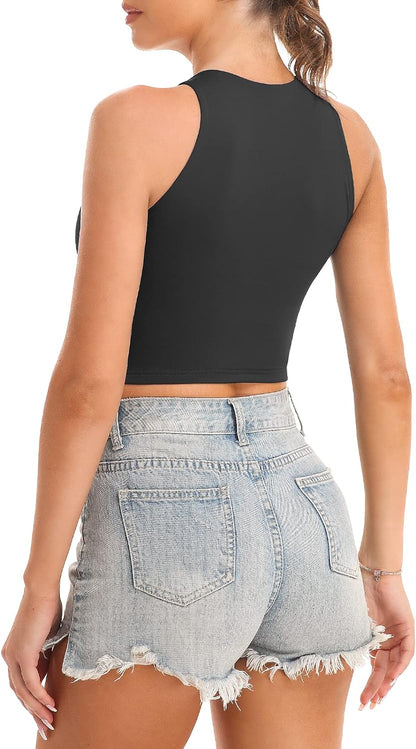 Workout Crop Tops Sleeveless Pack