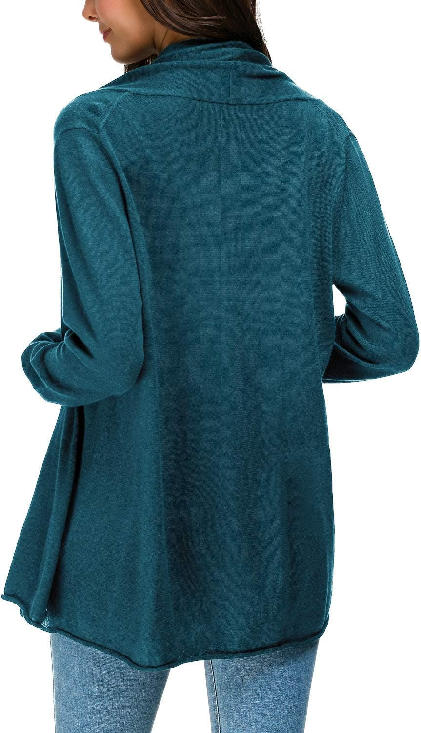 Long Sleeve Open Front Casual Thin Cardigan